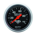 Autometer 3312 Mini Sport-Comp Fuel Pressure Gauge 0-100 psi Mechanical Analog 2-1/16 Inch Black Face