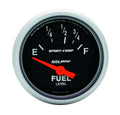 Autometer 3315 Mini Sport-Comp Fuel Level Gauge, 73-10 Ohm, Electric, Analog, Short Sweep, 2-1/16 Inch Diameter, Black Face