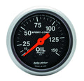 Autometer Sport-Comp 3323 Mechanical Oil Pressure Gauge 0-150 psi, 2-1/16 Inch Black Face