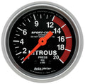 Autometer 3328 Sport-Comp Nitrous Pressure Gauge, 0-2000 psi, Mechanical Analog, 2-1/16 Inch Diameter, Black Face