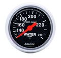 Autometer 3332 Water Temperature Gauge 120-240°F Mechanical Analog 2-1/16 Inch Black Face