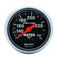 Autometer 3333 Sport-Comp Water Temperature Gauge 120-240°F Mechanical Analog 2-1/16 Inch Black Face