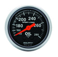 Autometer 3341 Mini Sport-Comp Oil Temperature Gauge 140-280°F Mechanical Analog 2-1/16 Inch Black Face