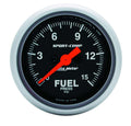 Autometer Sport Comp 2 1/16 Inch Fuel Pressure Gauge 0-15 PSI Electric Analog