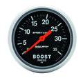 Autometer 3404 Sport Comp Boost Gauge 0-35 psi Mechanical Analog 2-5/8 Inch Black Face