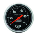 Autometer 3412 Fuel Pressure Gauge, 0-100 psi, Mechanical Analog, 2-5/8 Inch Black Face