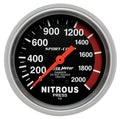 Autometer 3428 Sport-Comp Mechanical Nitrous Pressure Gauge 0-2000 psi, 2-5/8 Inch Diameter, Black Face