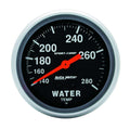 Autometer 3431 Water Temperature Gauge for Automotive Applications, 140-280°F Mechanical Analog, 2-5/8 Inch Black Face