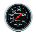 Autometer 3432 Water Temperature Gauge 120-240°F Mechanical Analog Full Sweep 2-5/8 Inch Black Face