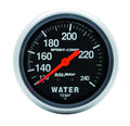 Autometer 3433 Water Temperature Gauge 120-240°F Mechanical Analog 2-5/8 Inch Black Face