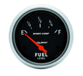 Autometer GM Fuel Level Gauge 3514, 0-90 Ohm Electric Analog with Short Sweep, 2-5/8 Inch Diameter, Black Face