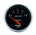 Autometer 3517 Sport-Comp Fuel Level Gauge 0-30 Ohm Electric Analog 2-5/8 Inch Diameter Black Face