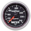 Autometer 3632 Sport-Comp II Water Temperature Gauge 120-240°F, 2-1/16 Inch, Mechanical, Analog, Black Face