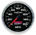 Autometer 3689 Speedometer for Sport-Comp II Series 5 Inch Diameter, 160 MPH, Electric Analog, Black Face