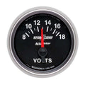 Autometer 3692 Sport-Comp II Volt Meter, 8-18V, Analog, Short Sweep, 2-1/16 Inch Diameter, Black Face