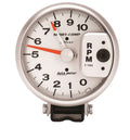 Autometer 3910 Ultra-Lite 10,000 RPM Electric Analog Tachometer with Silver Face and Pedestal Mount