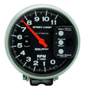Autometer 3967 5 Inch Sport-Comp Electric Tachometer with 11,000 RPM and Black Face