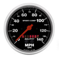 Autometer 3983 5-Inch Sport-Comp GPS Speedometer with Rally-Nav Display, 140 MPH Analog Electric Gauge