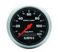 Autometer 3987 Sport-Comp Electric Speedometer 3-3/8 Inch Black Face 120 MPH