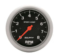 Autometer 3991 Sport-Comp Electric Tachometer with 8,000 RPM, 3-3/8 Inch Diameter, Black Face, Dash Mount