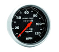 Autometer 3994 Sport-Comp 120 MPH Mechanical Analog Speedometer with Black Face and 5-Inch Dial