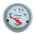 Autometer 4318 Ultra-Lite 16-158 Ohm Electric Fuel Level Gauge with Silver Face