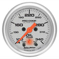Autometer 4340 Oil Temperature Gauge 2-1/16 Inch Ultra-Lite Analog with Full Sweep