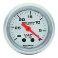 Autometer Vacuum Gauge 4384 Mini Ultra-Lite 0-30 in Hg Mechanical Analog