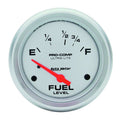 Autometer 4418 Ultra-Lite 2-5/8 Inch Electric Fuel Level Gauge with Silver Face