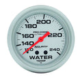 Autometer 4432 Mechanical Water Temperature Gauge, 120-240°F, 2-5/8 Inch Silver Dial
