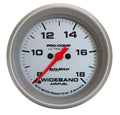 Autometer 4479 Wideband Air-Fuel Ratio Gauge with Silver Face and Full Sweep