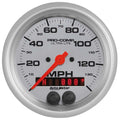 Autometer 4480 Ultra-Lite 140 MPH GPS Speedometer with Rally-Nav Display and Silver Face