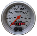Autometer 4481 Ultra-Lite 5-Inch GPS Speedometer with Rally-Nav Display, 140 MPH, Analog, Silver Face