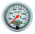 Autometer 4487-M Ultra-Lite Speedometer 190 KPH Electric Analog 3-3/8 Inch Silver Face