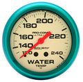 Autometer 4532 Water Temperature Gauge 120-240°F Mechanical Analog Full Sweep White Face