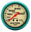 Autometer 4535 Ultra-Nite Water Temperature Gauge 140-280°F Mechanical Analog 2-5/8 Inch White Face