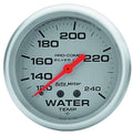 Autometer Pro Comp 4632 Water Temperature Gauge 2-5/8 Inch Silver Liquid-Filled Mechanical