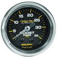 Autometer 4704 Carbon Fiber Look Boost Gauge 0-35 psi Mechanical Analog 2-1/16 Inch Diameter