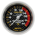 Autometer Carbon Fiber 2-1/16 Inch Mechanical Nitrous Pressure Gauge 0-2000 PSI
