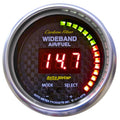 Autometer 4778 Carbon Fiber Look Wideband Air-Fuel Ratio Gauge 6:1-20:1 AFR Electric Digital 2-1/16 Inch Diameter