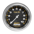Autometer C/F 4798 Carbon Fiber 3-3/8 Inch 10,000 RPM In-Dash Tachometer