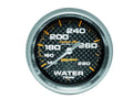 Autometer Carbon Fiber Water Temperature Gauge 140-280°F, 2-5/8 Inch Diameter, Mechanical Analog Full Sweep