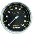 Autometer C/F 4898 Carbon Fiber 10,000 RPM In-Dash Tachometer