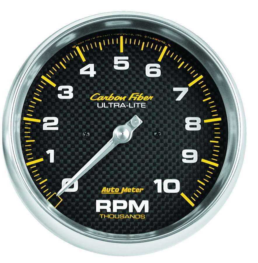 Autometer C/F 4898 Carbon Fiber 10,000 RPM In-Dash Tachometer