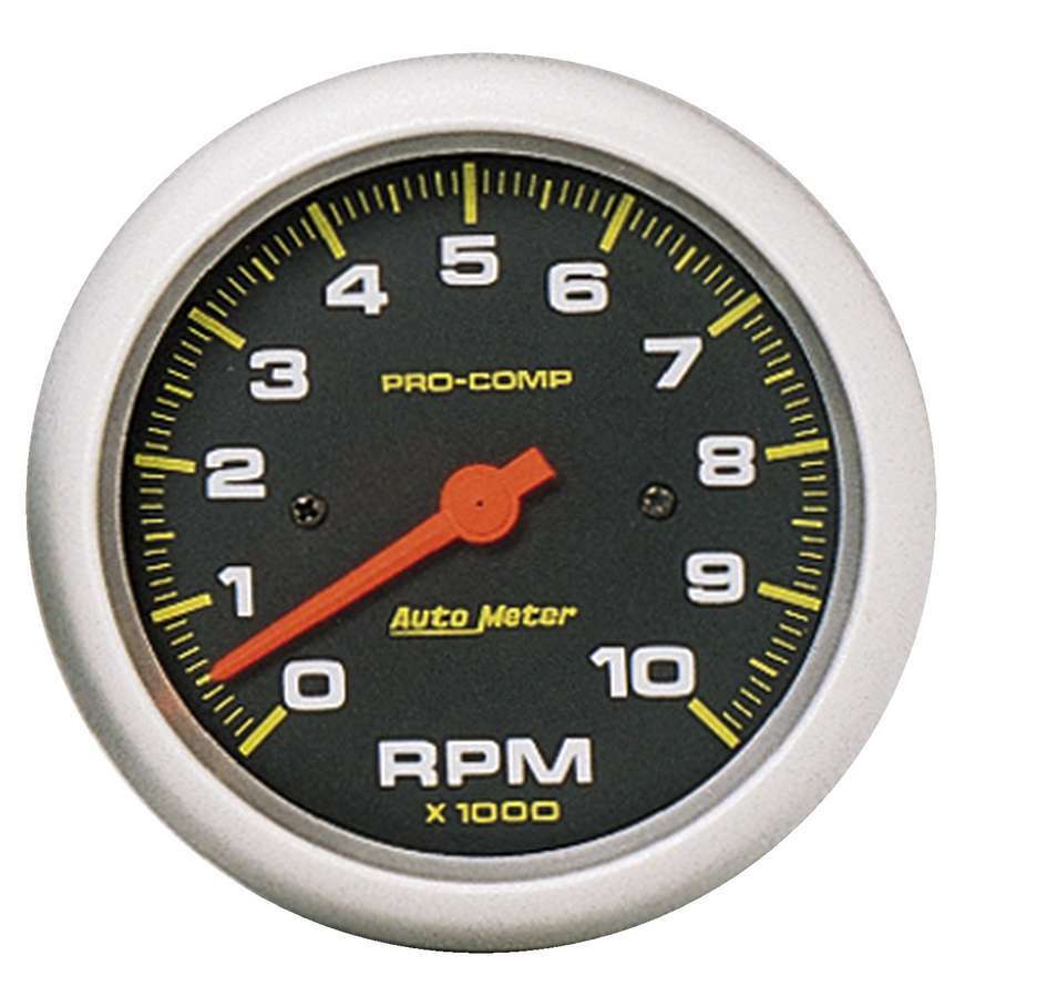 Autometer 5161 3-3/8 Inch In-Dash Tachometer with 10,000 RPM Range and Black Face