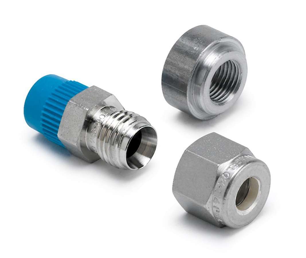Autometer EGT Probe Fitting Kit 1/4 Inch Compression to 1/8 Inch NPT Male with Weld-On Bung