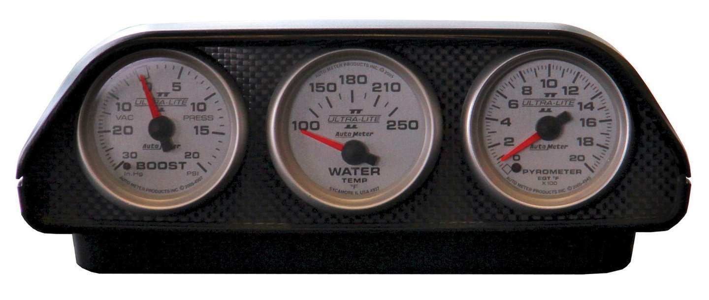 Autometer 5288 2-1/16 Inch Triple Gauge Pod for Dash Mounting