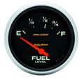 Autometer 5416 Pro-Comp Fuel Level Gauge 73-10 Ohm Short Sweep Electric Analog Black Face