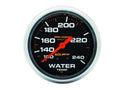 Autometer 5432 Water Temperature Gauge 120-240°F Mechanical Analog 2-5/8 Inch Black Face Liquid Filled