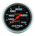 Autometer 5433 Water Temperature Gauge 120-240°F Mechanical Analog with Black Face